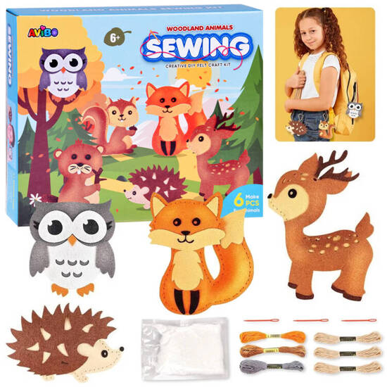 DIY creative kit forest animals felt set ZA5274