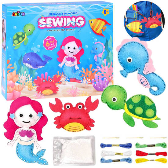 DIY sea animals felt craft set ZA5276