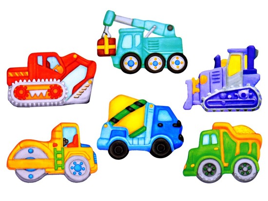 DIY set MAGNETS  construction vehicles ZA2871