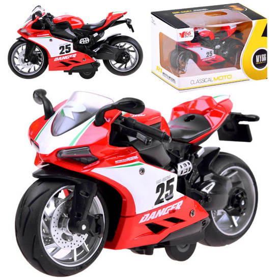 Diecast model Motorcycle with string toy ZA3933 A