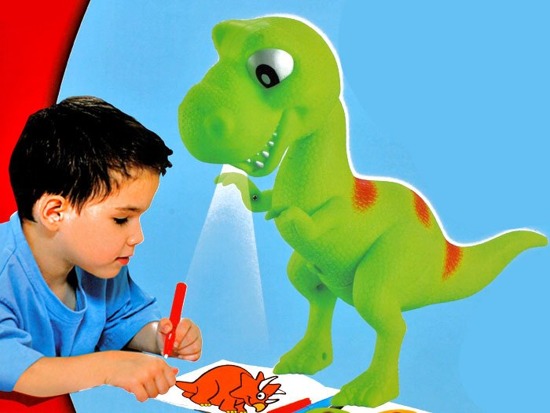 Dinosaur T-rex Overhead projector + pen TA0048