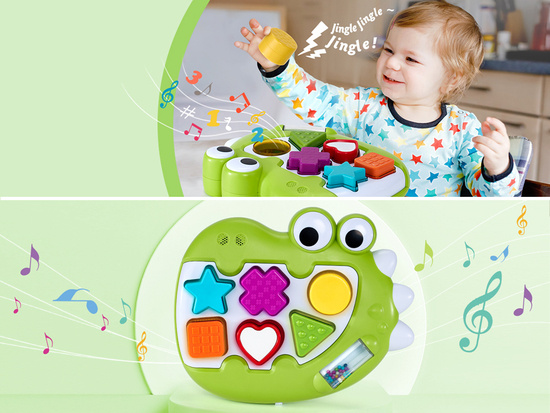 Dinosaur sorter with sound and light, sensory fun ZA5029