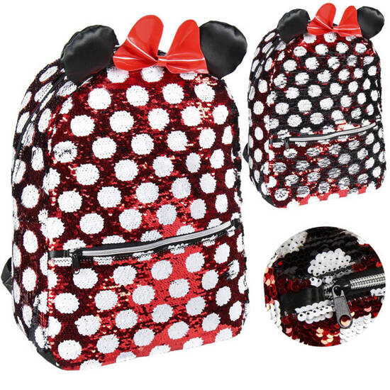 Disney Minnie Mouse Lovely Stylish Sequin Backpack 40 cm AP0007