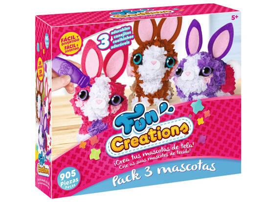 Do-it-yourself creative set of 3 bunnies ZA5118