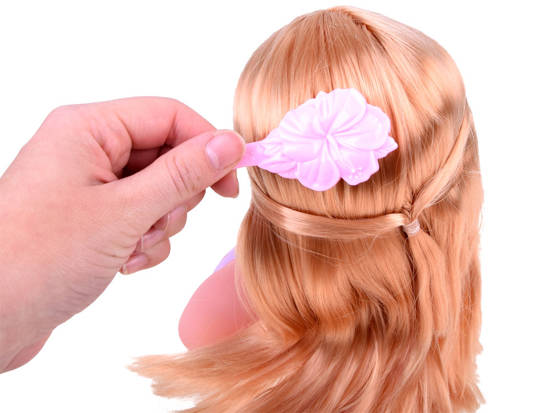 Doll blonde head for combing hairdresser ZA3940