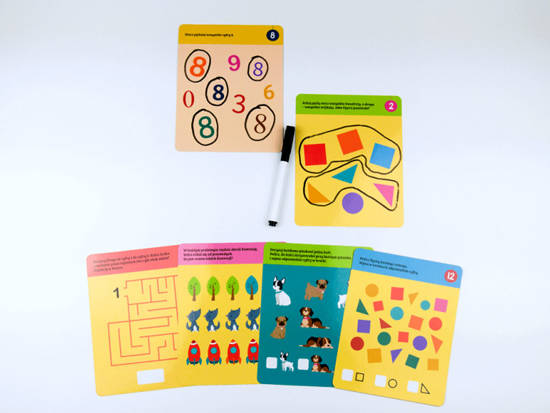 Drawing cards Doodle Numbers 3-6l KS0668