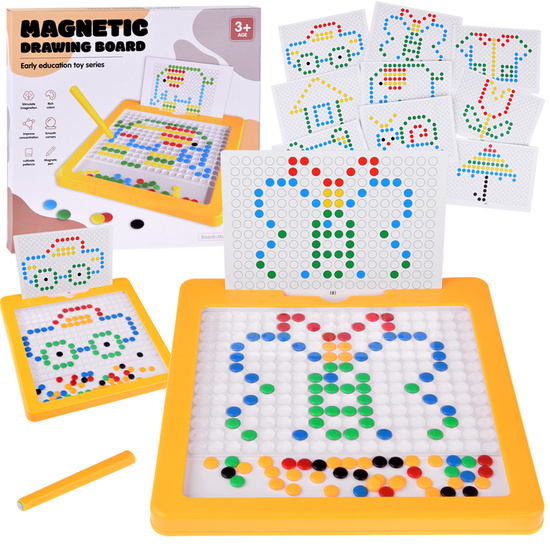 Educational magnetic board with pins for arranging ZA4738