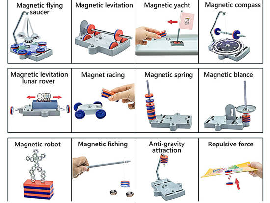 Educational set learning about magnets 12in1 ZA3956