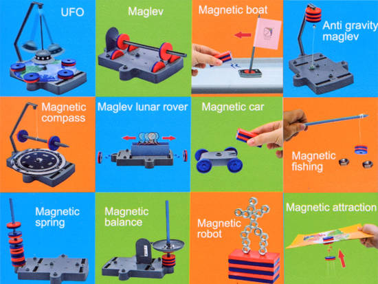 Educational set learning about magnets 12in1 ZA3956