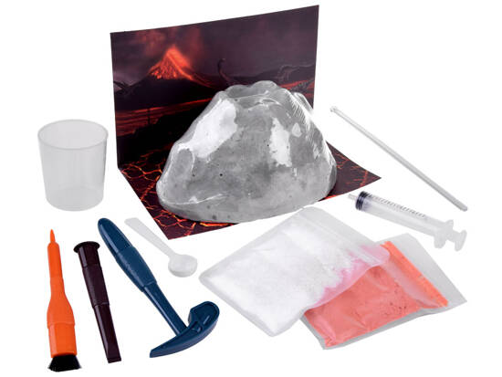 Educational set volcano + dinosaur excavations small archaeologist ZA4726