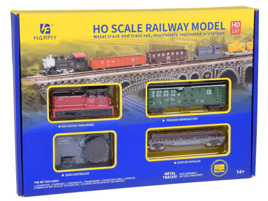 Electric train classic steam locomotive with H0 control unit 1:87 RC0652