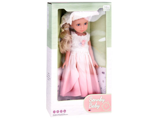 Elegant Stylish Doll in Hat with Long Blonde Hair ZA5314