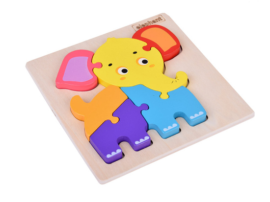 Elephant Wooden Puzzle Educational puzzle for children ZA5372