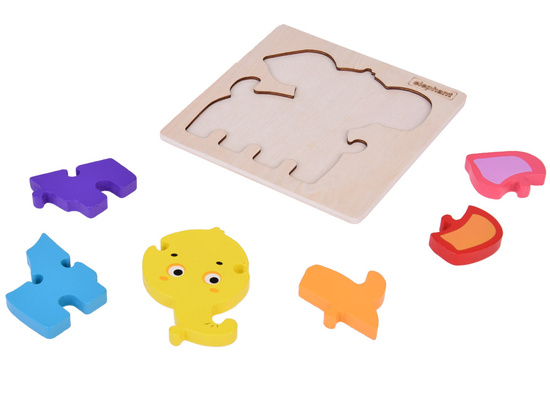 Elephant Wooden Puzzle Educational puzzle for children ZA5372