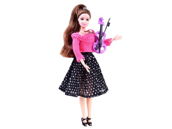Emily elegant Doll + violin ZA3134