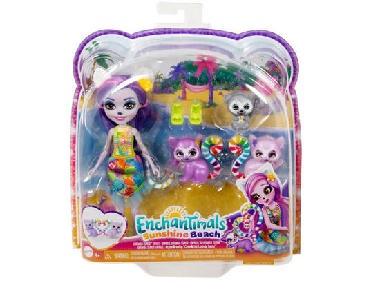 Enchantimals Sunshine Beach Lorinda Lemur doll ZA5440