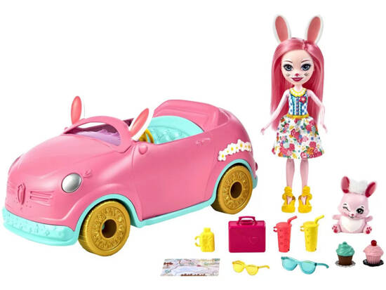 Enchantimals bunny car doll Bree Bunny Mobile accessories car ZA5468