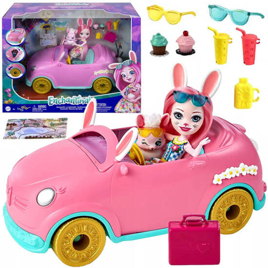 Enchantimals bunny car doll Bree Bunny Mobile accessories car ZA5468