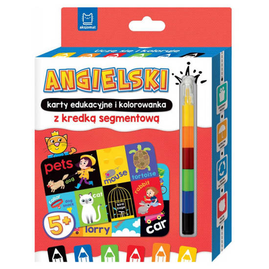 English educational cards and coloring book 5+ KS0776