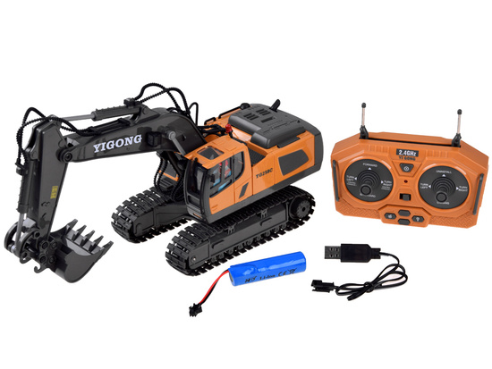 Excavator on crawlers controlled by remote control RC0599
