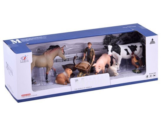 FARM ANIMALS SERIES Farm animals set + Farmer COLLECTION ZA2994