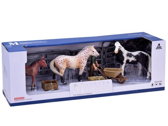 FARM ANIMALS SERIES Set of horses from the farm Figurines COLLECTION ZA2604