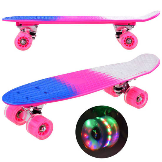 FISZKA Pink skateboard for girls SP0577