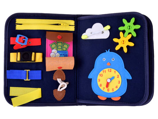 Fabric colorful sensory manipulative book for children ZA4831