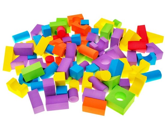 Fabulously colored blocks FOAM 100 gel. ZA1274
