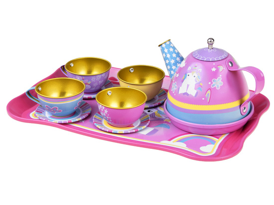 Fabulously colorful tea set 14 pieces ZA4446