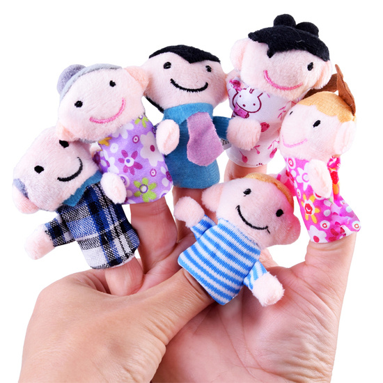 Family finger puppets 6 pcs ZA3970