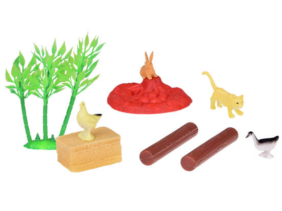 Farm Animals Set Farm Horse Cow Dog Duck 27 pieces ZA5069