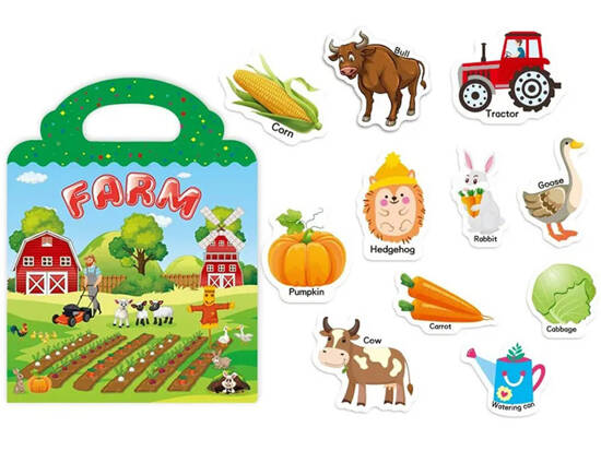 Farm Sticker Album Animals Vegetables ZA4764