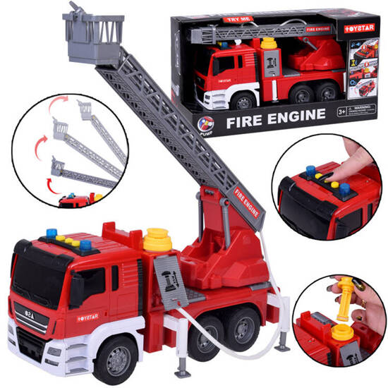 Fire Truck Interactive Fire Department with Water Function Sound ZA5229