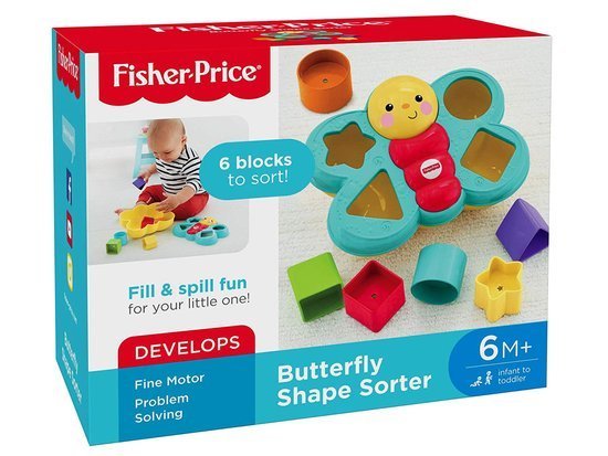 Fisher-Price Colorful Butterfly Sorter blocks ZA3627