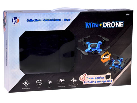 Flying Remote Controlled Mini Drone - Foldable Model with Remote Control RC0656