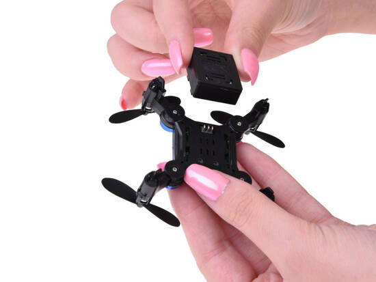 Flying Remote Controlled Mini Drone - Foldable Model with Remote Control RC0656