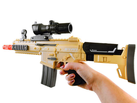 Foam cartridge rifle shoots ZA3999 lights