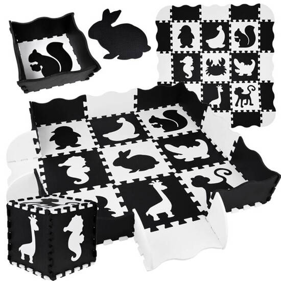 Foam puzzle, contrasting mat, animals shapes ZA4783 ​