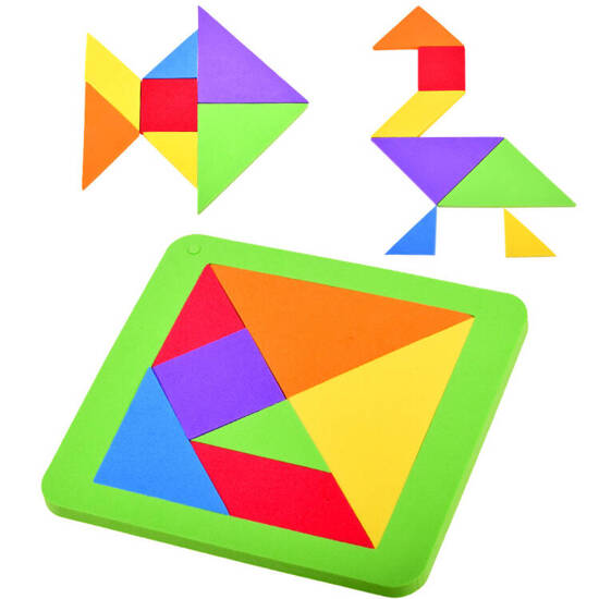 Foam puzzle logical puzzle tangram multicolor puzzle ZA3343