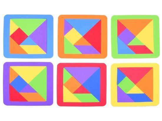 Foam puzzle logical puzzle tangram multicolor puzzle ZA3343