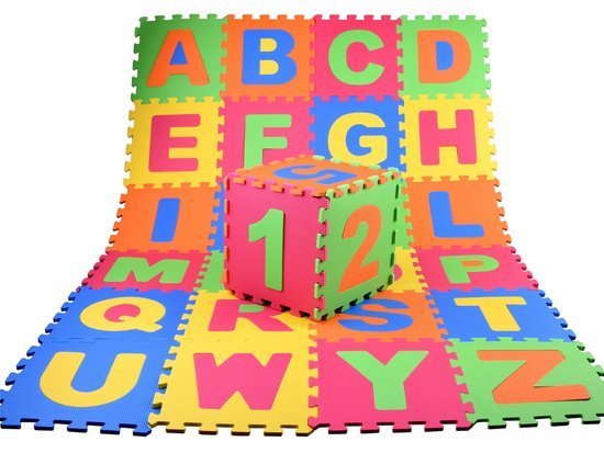 Foam puzzle mat letters numbers ZA3342
