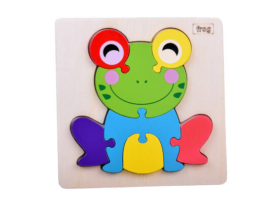 Frog Wooden Puzzle Educational puzzle for children ZA5371