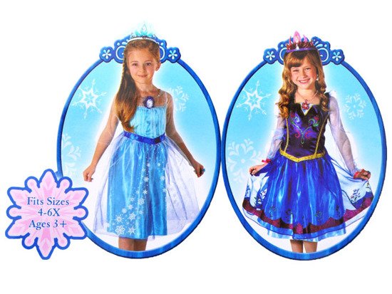 Frozen Ice DRESS for Elsa Anna 3-4L ZA0056