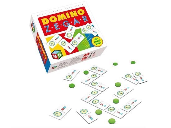 Game Domino Clock. Educational game Multigra GR0388
