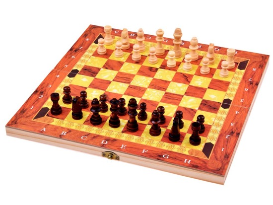 Game set 3in1 Chess Checkers Tryktrak GR0339