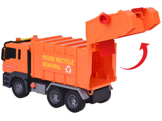 Garbage Truck with Bins and Sound Educational Fun for Children ZA5228