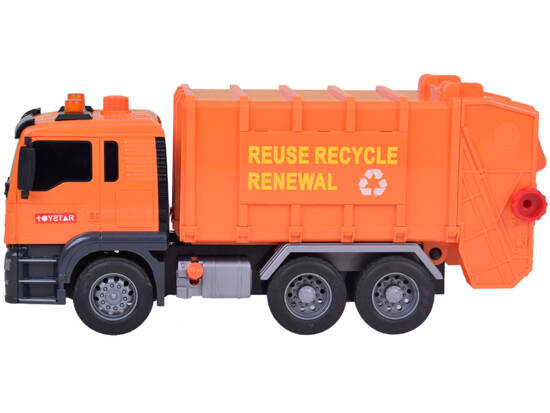 Garbage Truck with Bins and Sound Educational Fun for Children ZA5228