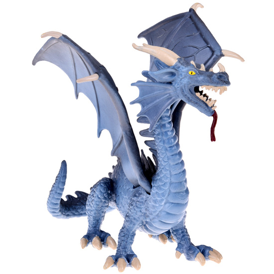 Gray Dragon Figurine Majestic dragon with flexible wings ZA5016