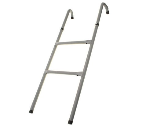 Gray trampoline ladder 106cm 2 rungs